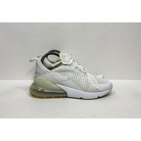Nike Air Max 270 Womens Size 7 White Running Shoes Sneakers 943345-103 5.5Y - Picture 1 of 8